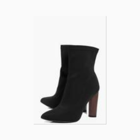 Black Stretch sock ankle bootie - Picture 5 of 5